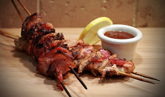 sagehen_kabobs Sage Hen and Chukar Kabobs with Chipotle Barbeque Sauce