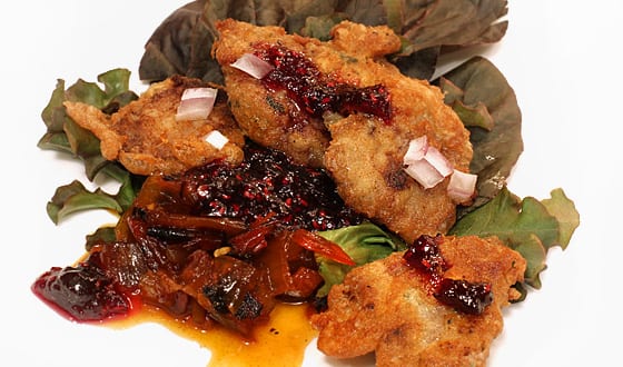 chickenfried_antelope Chicken fried tarragon antelope poppers