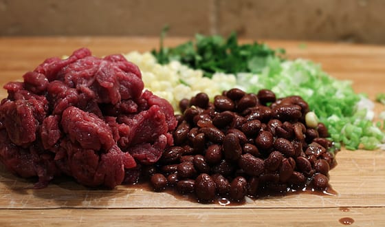 Antelope black bean and corn taco ingredients Antelope black bean and corn taco ingredients