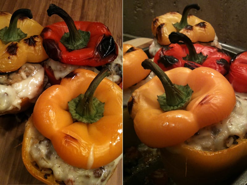 Stuffed Bell Peppers with Ground Elk