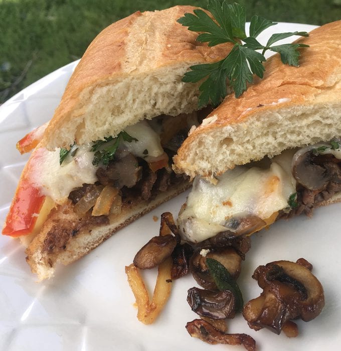 Wild Game Cheese Steak Sandwiches Wild Game Cuisine NevadaFoodies