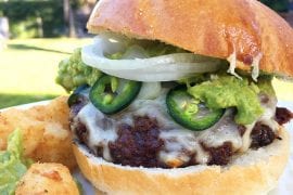 Antelope Guacamole Jalapeno Burgers