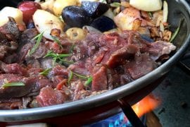Elk with Rosemary and Potatoes
