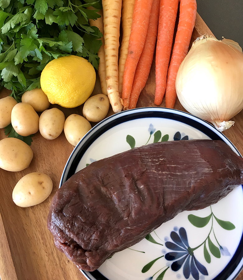 Antelope Stew with Root Vegetables
