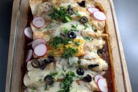 Wild Game Enchiladas with Red Sauce
