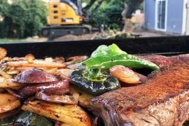 Bison Steak with Home Fries