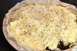 Ground Elk Cottage Cheese Pie