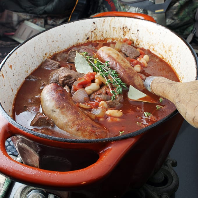 Elk, Sausage and Bean Casserole Wild Game Cuisine NevadaFoodies