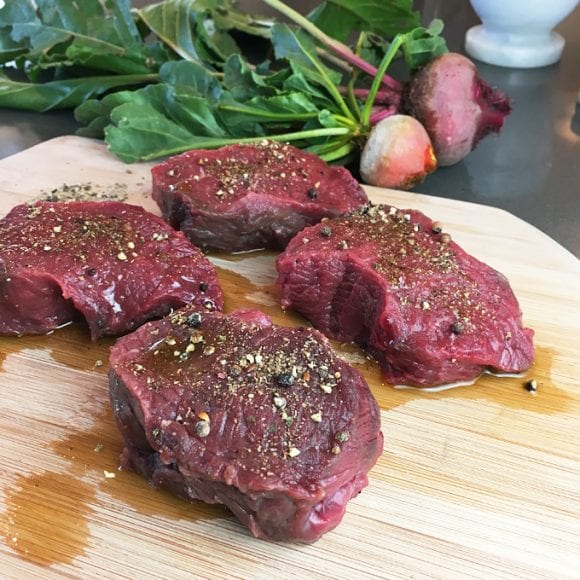 Elk Medallions with Crème fraîche Mustard Sauce Wild Game Cuisine