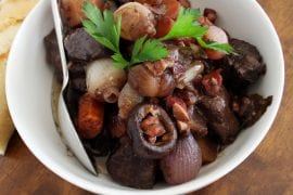Elk Stew with Red Wine