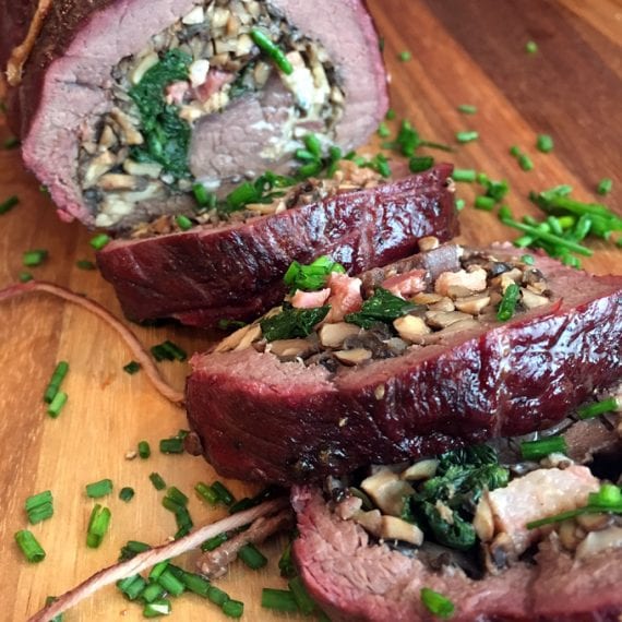 Stuffed Flat Iron Elk Steak Wild Game Cuisine NevadaFoodies