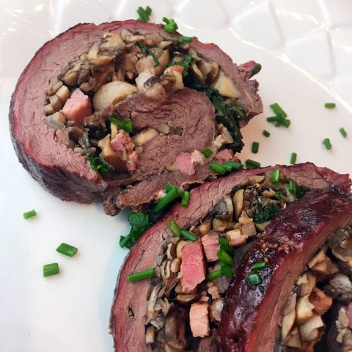 Stuffed Flat Iron Elk Steak Wild Game Cuisine NevadaFoodies