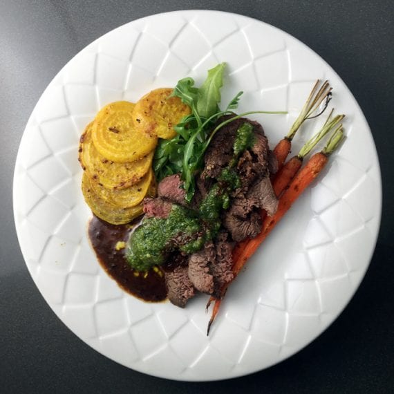 Venison with Arugula/Spinach Pesto Wild Game Cuisine NevadaFoodies