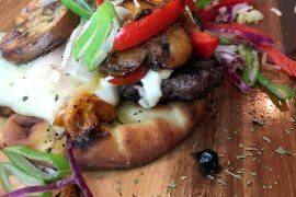 Venison Patty Open-Faced Sandwich