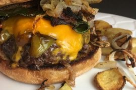 Grilled Venison Chili Burgers