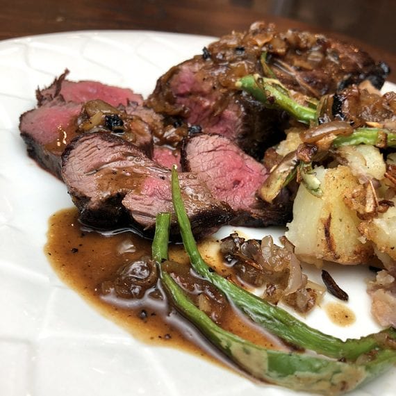 Seared Elk Tenderloin with Pan Sauce Wild Game Cuisine NevadaFoodies