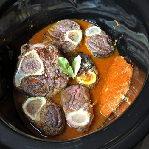 Slow Cooker Elk Shanks Wild Game Cuisine NevadaFoodies