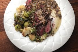 Mustard Pan Sauce for Elk Steaks