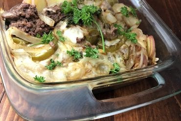 Scalloped Potatoes and Ground Venison