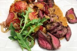 Elk Dijon with Mustard Pan Sauce