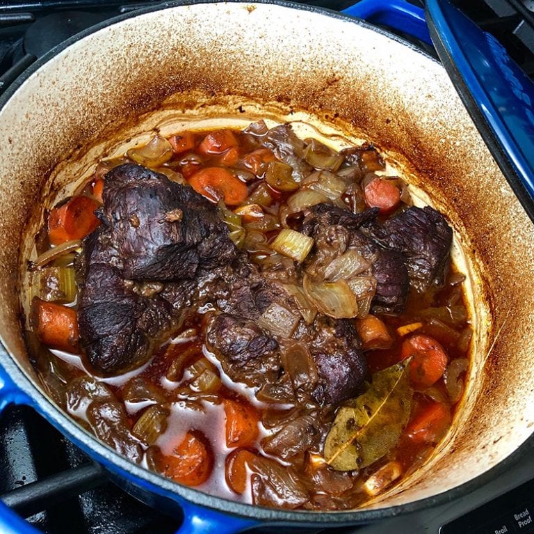 Wine Braised Venison Neck Roast | Wild Game Cuisine - NevadaFoodies