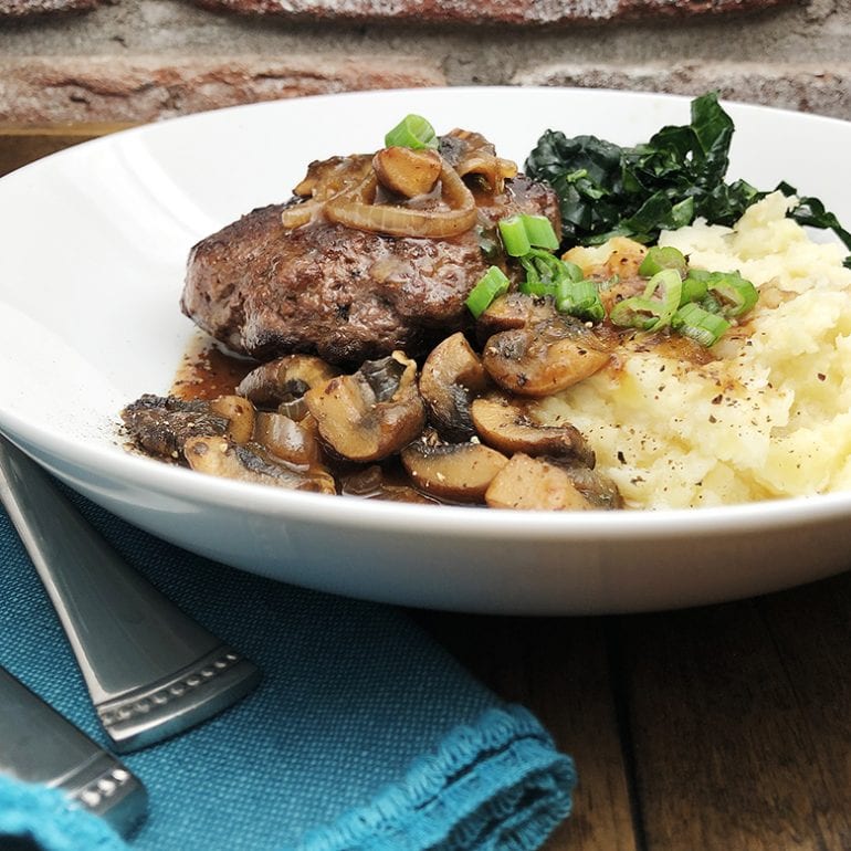 Venison Hamburger with Gravy Wild Game Cuisine NevadaFoodies