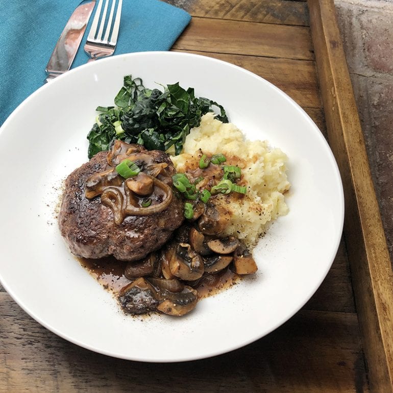 Venison Hamburger with Gravy Wild Game Cuisine NevadaFoodies