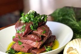 Garlic and Herb Elk Steaks