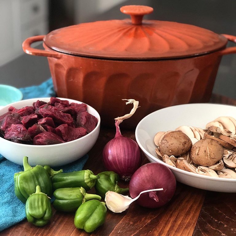 Braised Elk and Mushrooms Wild Game Cuisine NevadaFoodies