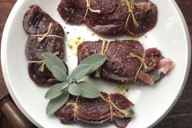 Duck Breast stuffed with Prosciutto and White Cheddar