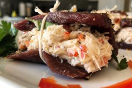 Crab Stuffed Venison Elk Steaks