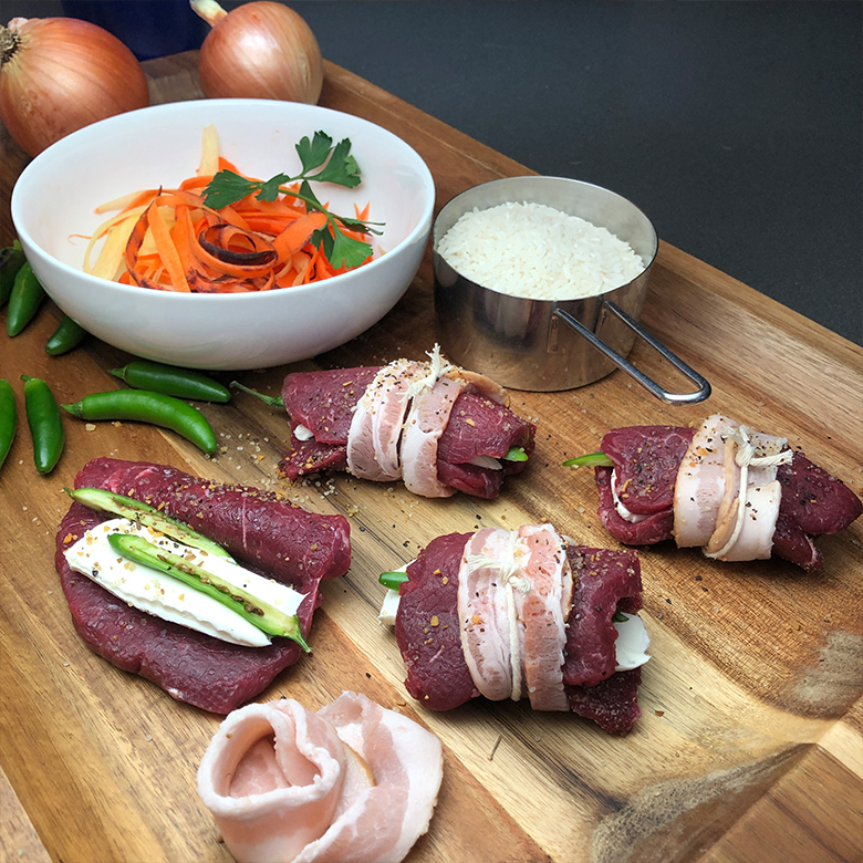 Venison bacon bombs recipe