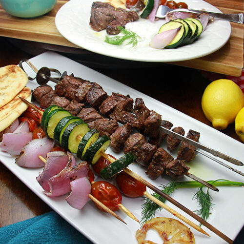 Greek Elk Shish Kebabs