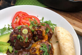 Elk Enchilada Meatballs