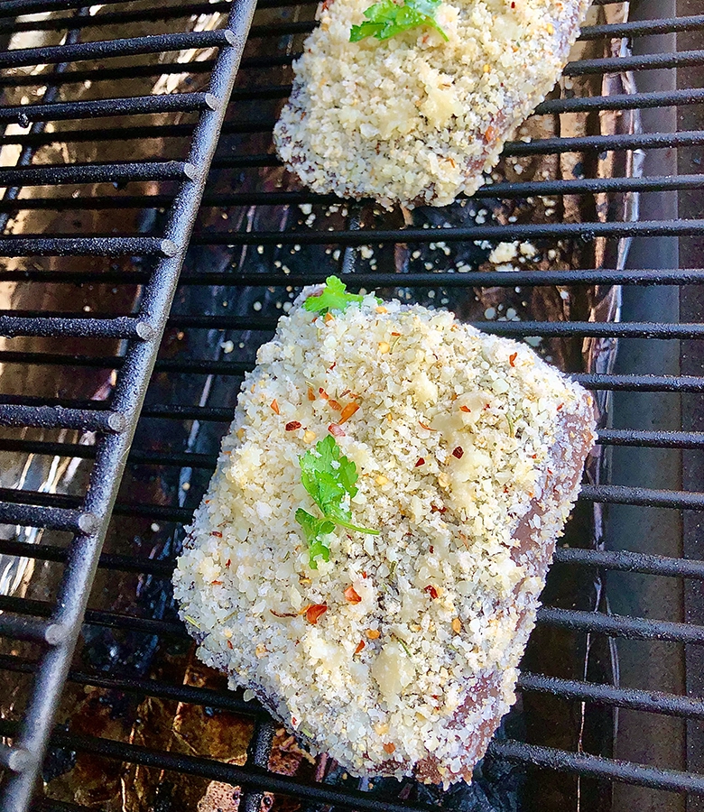 Parmesan Crusted Venison Steaks