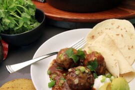 Venison Enchilada Meatballs