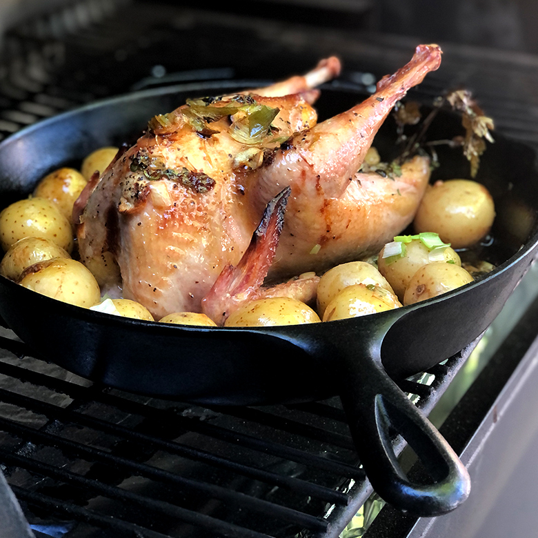 Honey Butter WoodFired Roast Pheasant Wild Game Cuisine NevadaFoodies