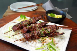 Grilled Elk Satay