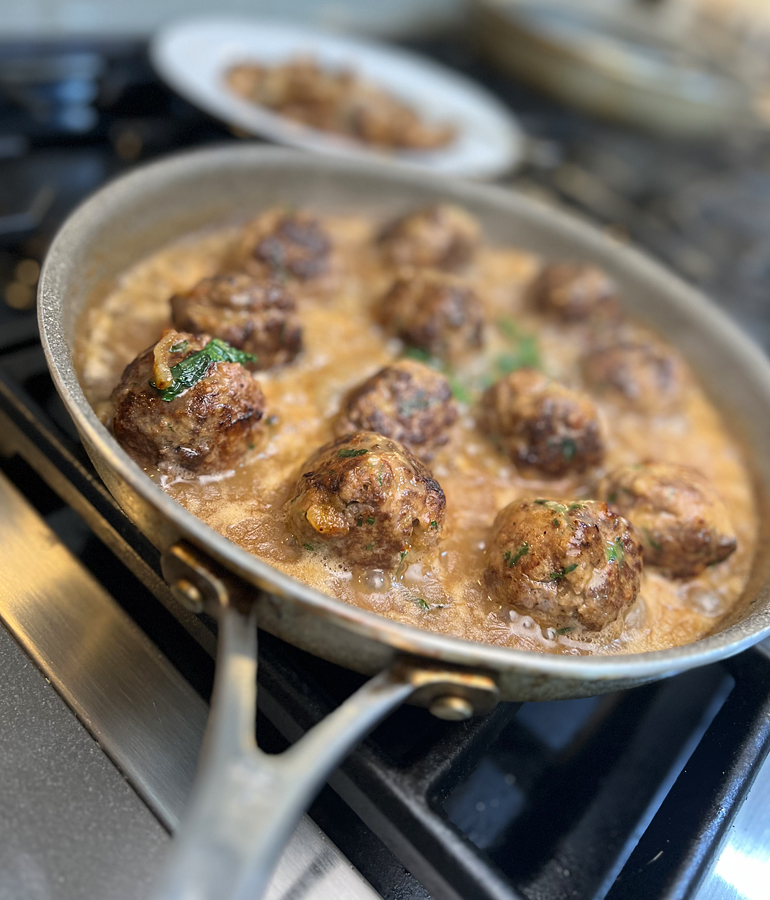 Venison Salisbury Steak Meatballs