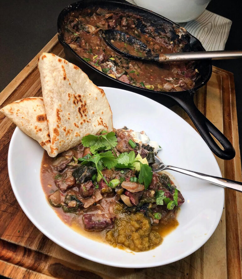 Wild Duck Chile Verde Stew