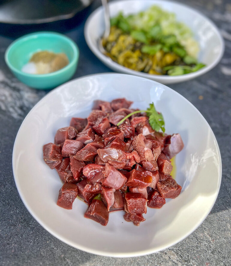 Wild Duck Chile Verde Stew
