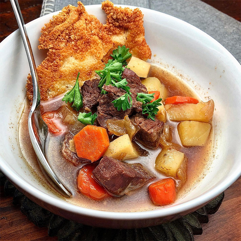 Antelope Stew with Root Vegetables