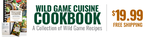 Wild Game Cuisine Cookbook Free Shipping