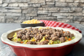 Flaky Puff Pastry Ground Venison Meat Pie