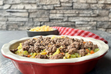 Flaky Puff Pastry Ground Venison Meat Pie