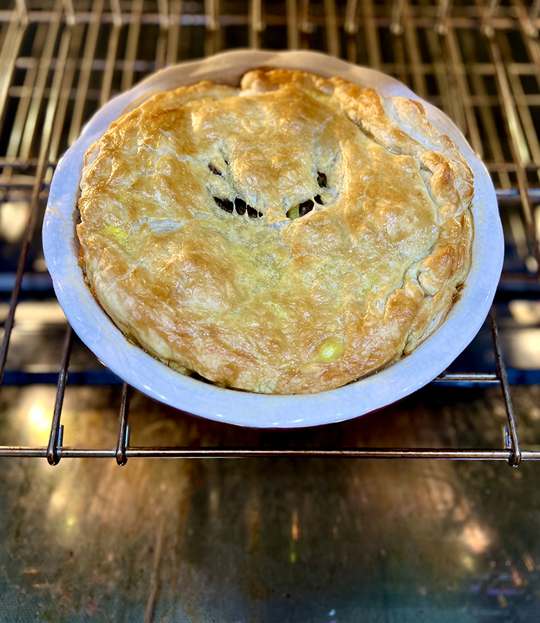 Flaky Puff Pastry Ground Venison Meat Pie