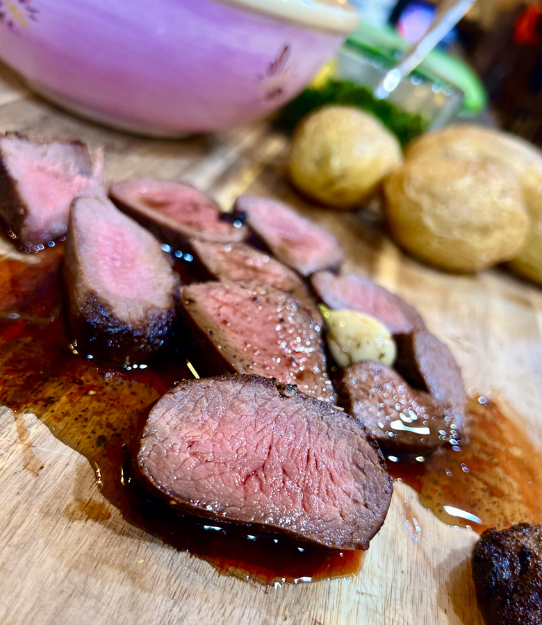 Easy Antelope Backstrap with Gremolata