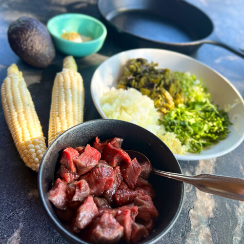 Deer Chile Verde is a hearty wild game stew