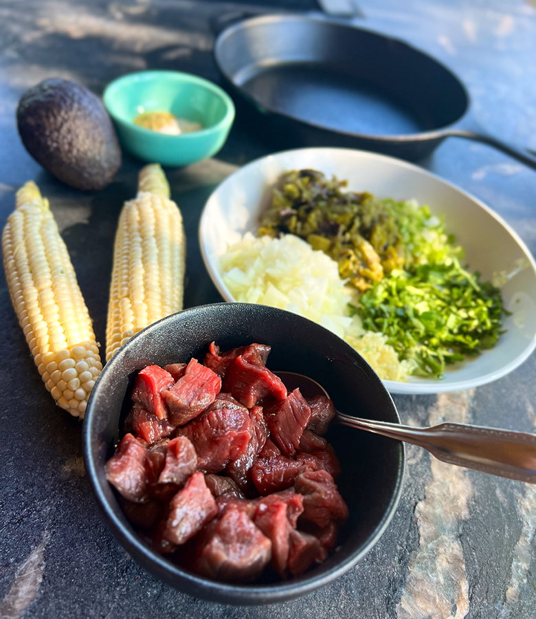 Deer Chile Verde is a hearty wild game stew