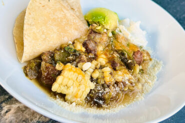 Deer Chile Verde is a hearty wild game stew